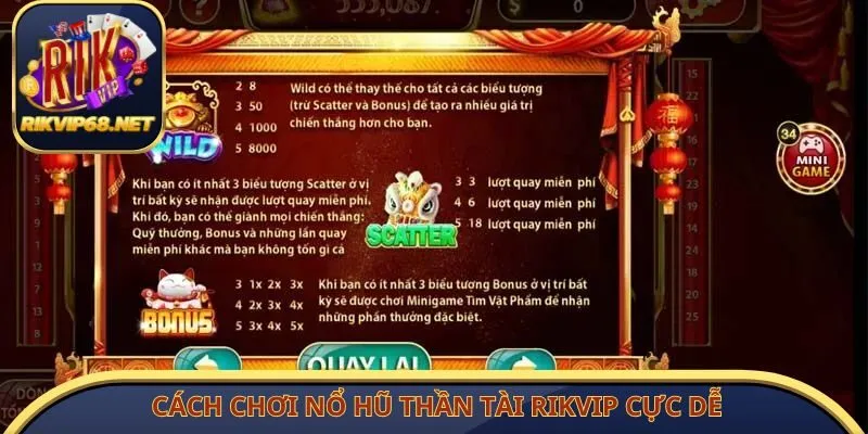 Cách chơi nổ hũ thần tài Rikvip cực dễ